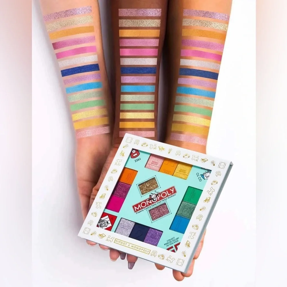 NWT Hipdot x Monopoly Money Moves Eyeshadow Palette Vibrant Limited Edition